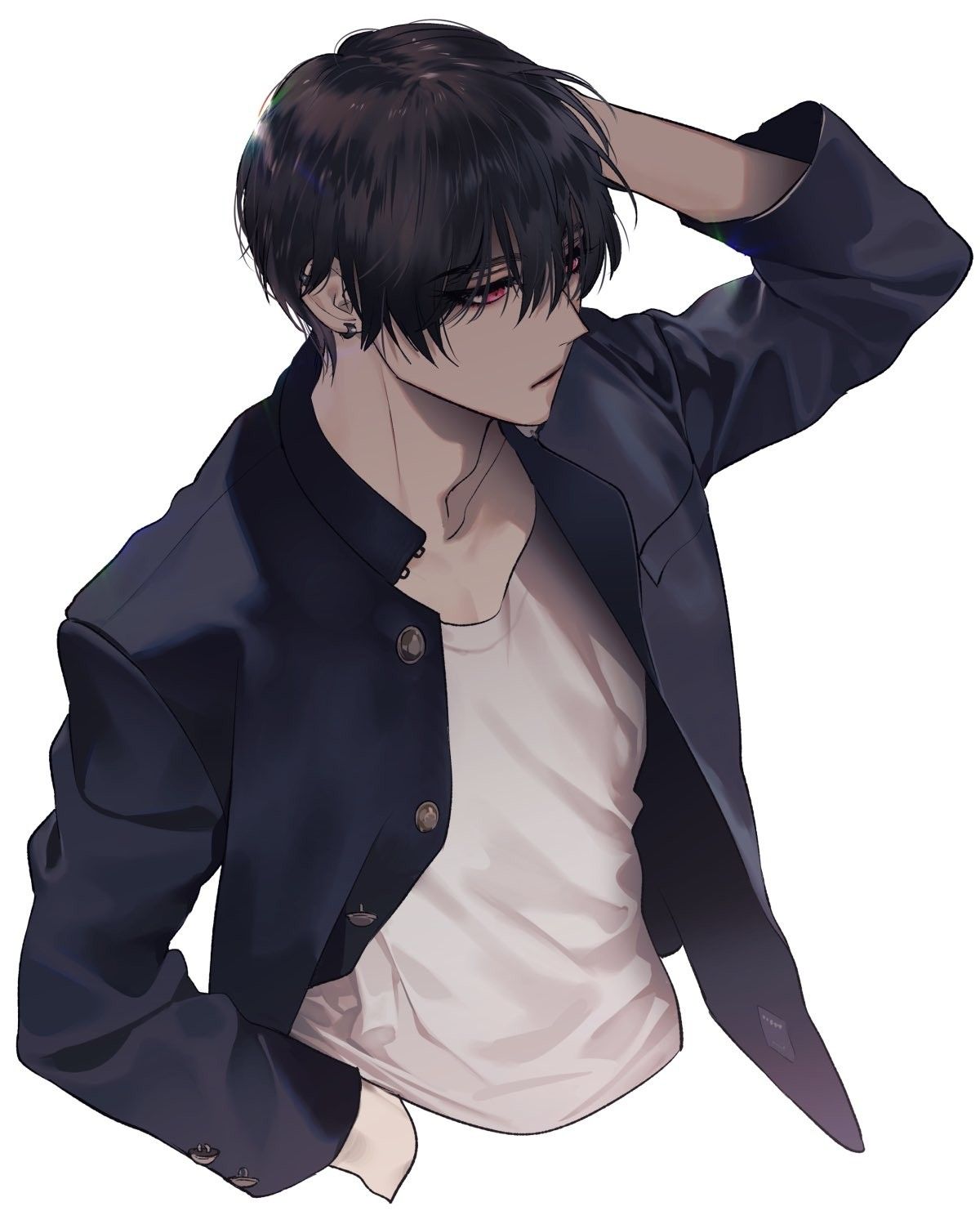 Featured image of post Black Hair Anime Guy Cool