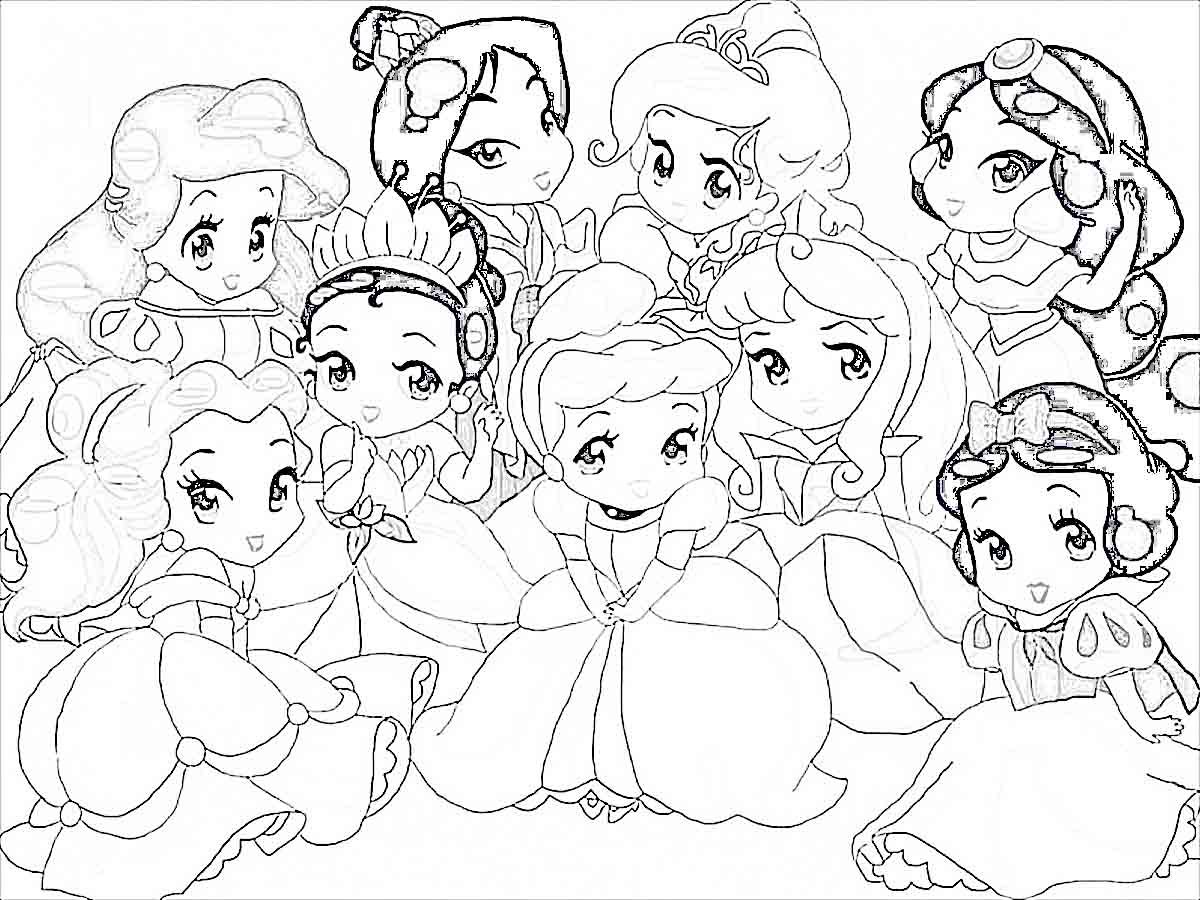 Featured image of post Dessin A Imprimer Disney Princesse Bebe