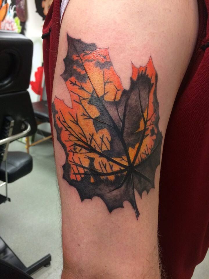 Featured image of post Leaf Silhouette Tattoo