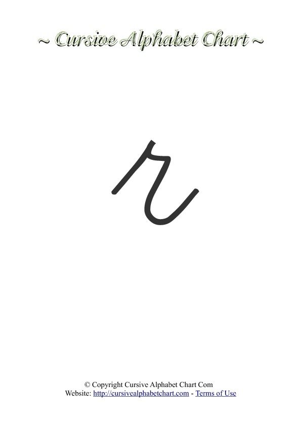 Featured image of post Lowercase Letter R In Cursive