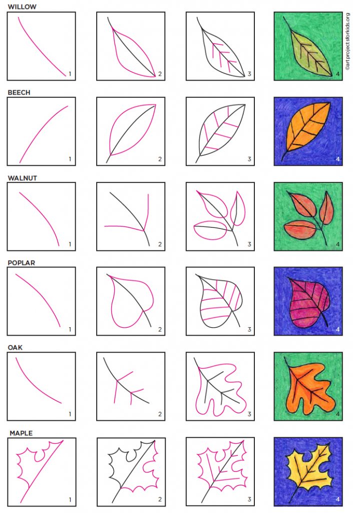 Featured image of post Pictures Of Leaves Easy To Draw