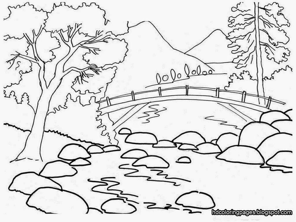 Featured image of post Scenery Drawing For Kids For Coloring