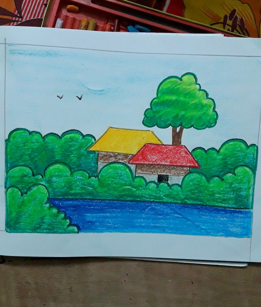 Featured image of post Scenery Drawing For Kids Painting