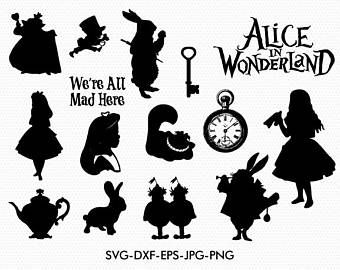 Featured image of post Silhouette Alice In Wonderland Clipart