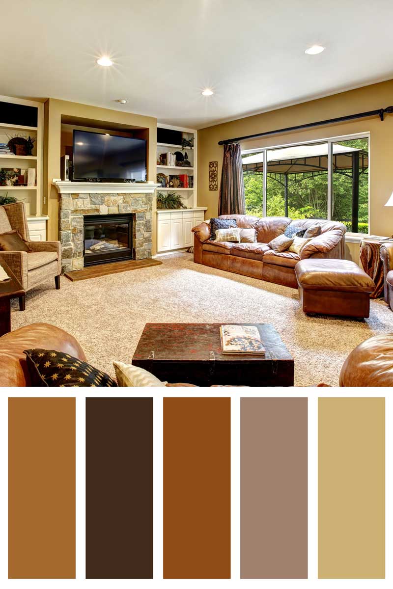 pix What Color Walls Go With Dark Brown Leather Furniture brown couch living room