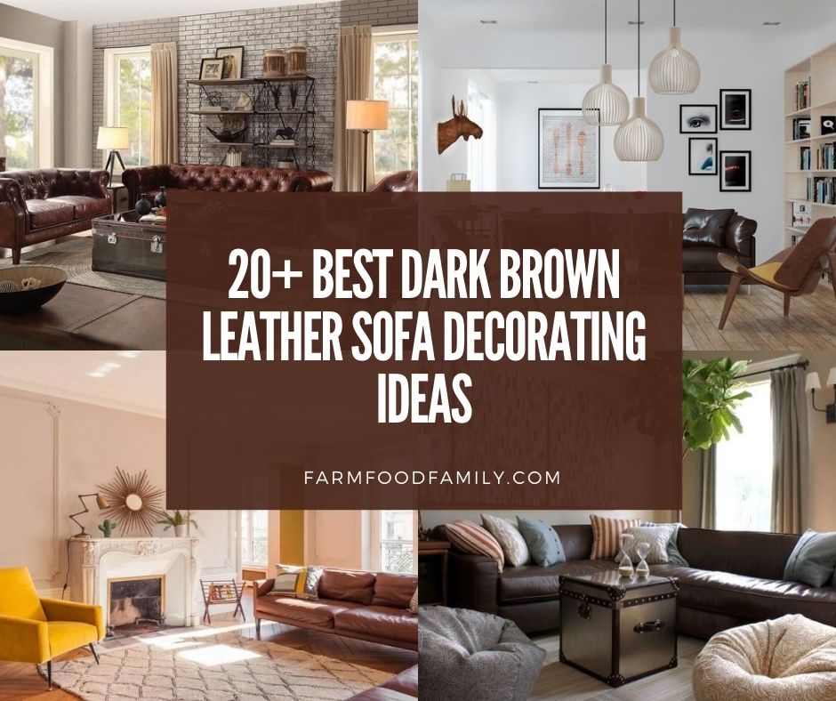 photo What Color Walls Go With Dark Brown Leather Furniture 17 dark brown leather sofa decorating